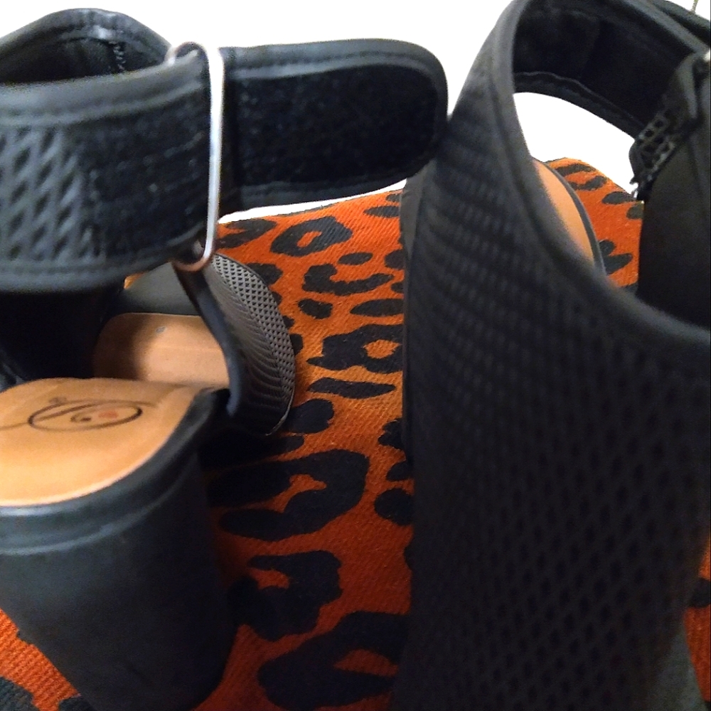 Peep Toe Block Heels - Picture 6 of 11